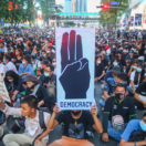 ۲۵ اکتبر ۲۰۲۰، تظاهرات دموکراسی‌خواهان در تایلند، برای آزادی، حقوق اجتماعی و علیه نظام سلطنتی − عکس از Shutterstock
