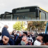 صحنه‌ای از گردهمایی اعتراضی رانندگان بخش خصوصی شرکت واحد، ۳۰ بهمن ۱۴۰۰