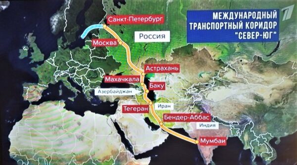 تصویر ایرنا به‌نقل از یک بانک روسی، نشان می‌دهد با تکمیل راه‌آهن کاسپین، سن‌پیترزبرگ می‌تواند با گذر از ایران به هند برسد.